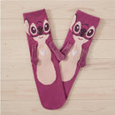 Stitch & Angel Magnetic Couple Socks – Cute Connected Cartoon Crew Socks Three Pack