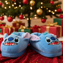 Stitch Fluffy Slippers – Cozy Winter Indoor Plush Slides for Kids