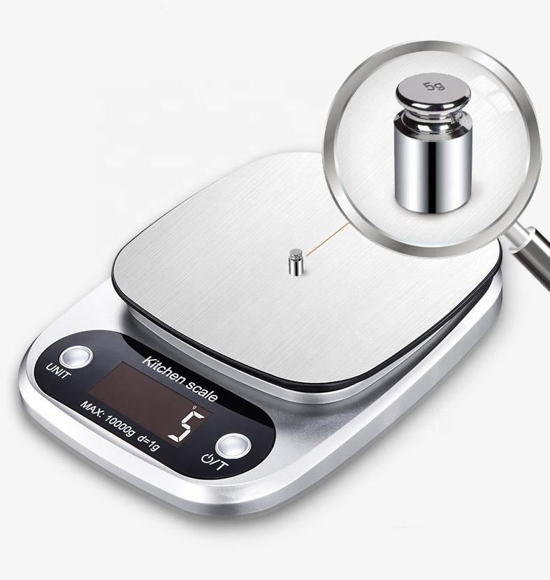 Mini Kitchen Scale – Stainless Steel High Precision 0.1g