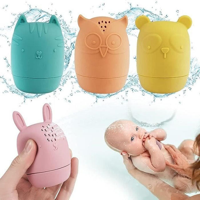Cute Animal Bath Toy Set 4 Piece Set – Fun and Safe Water Toys for Babies and Toddlers