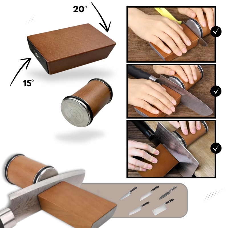 High-Precision Diamond Knife Sharpener – Rolling Design for Razor-Sharp Edges