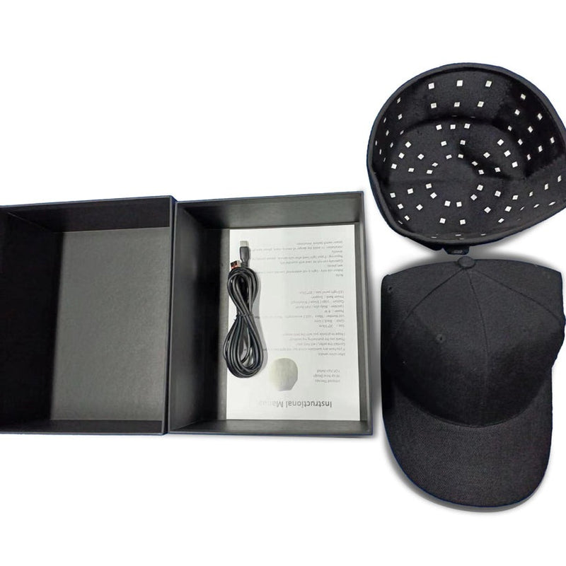 LED Hair Growth Cap – 100 LED Beads 660nm/850nm Red Light Therapy Hat