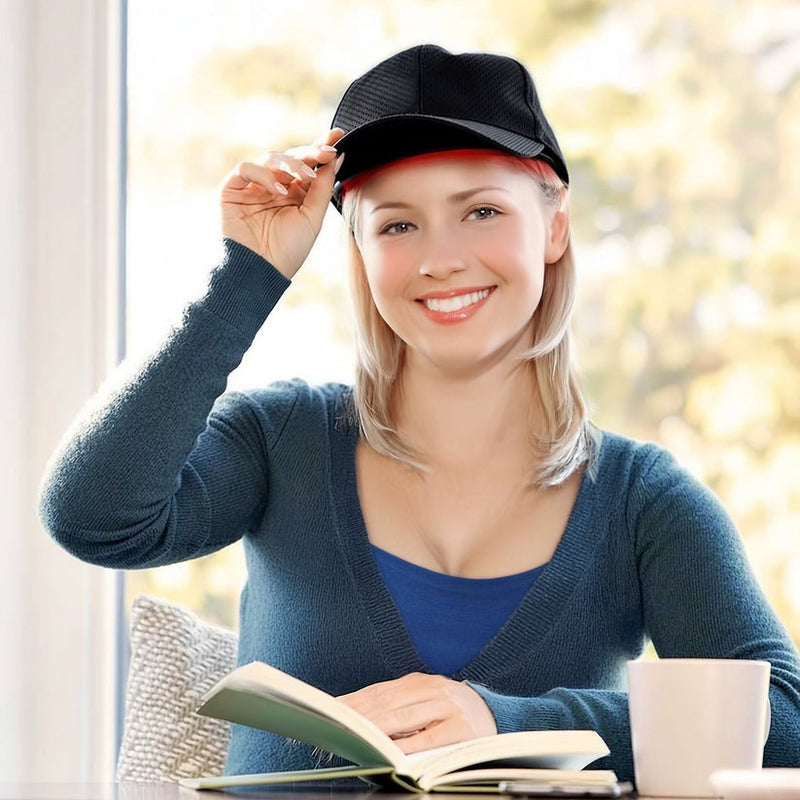 LED Hair Growth Cap – 100 LED Beads 660nm/850nm Red Light Therapy Hat