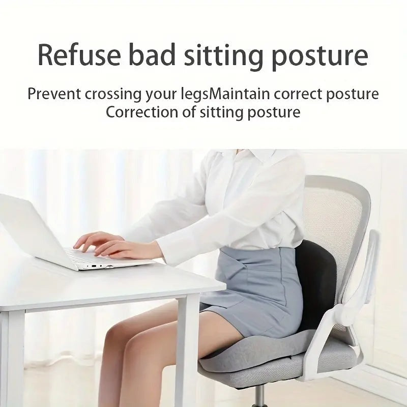 Memory Foam Lumbar Cushion – Back Rest Soft Support for Waist & Tailbone