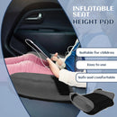 Portable Inflatable Car Booster Seat – Backless Travel Cushion with Buckle & Carry Bag