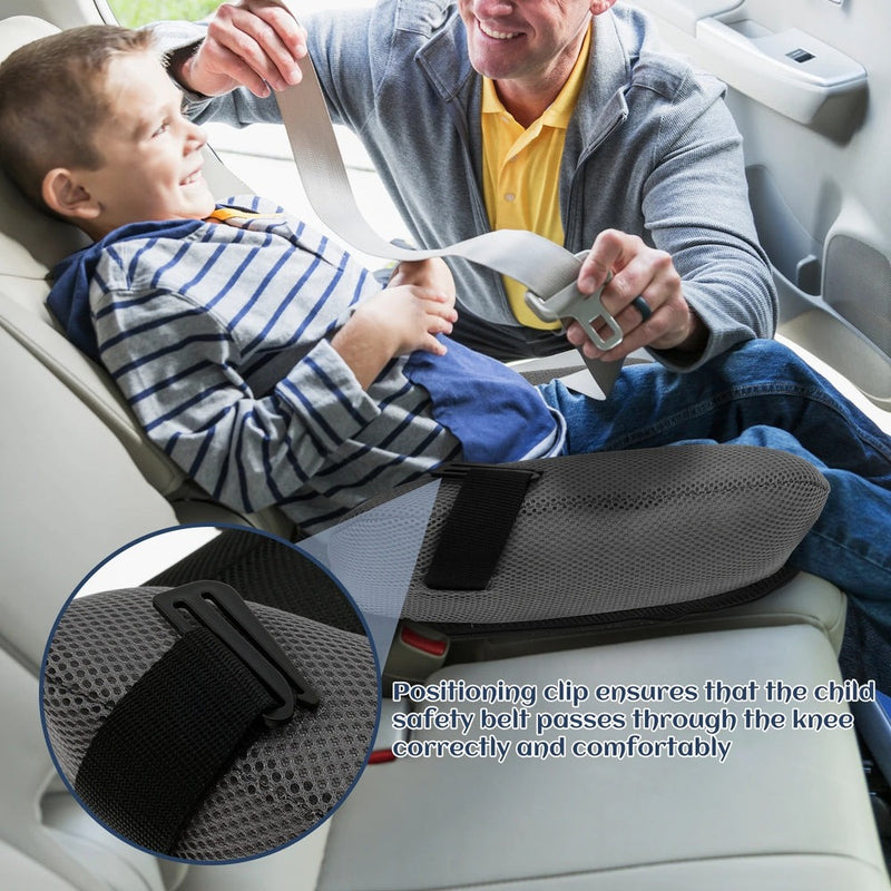 Portable Inflatable Car Booster Seat – Backless Travel Cushion with Buckle & Carry Bag
