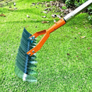 Wide Steel Thatch Rake – 14" Heavy-Duty Lawn Dethatcher for Garden & Yard