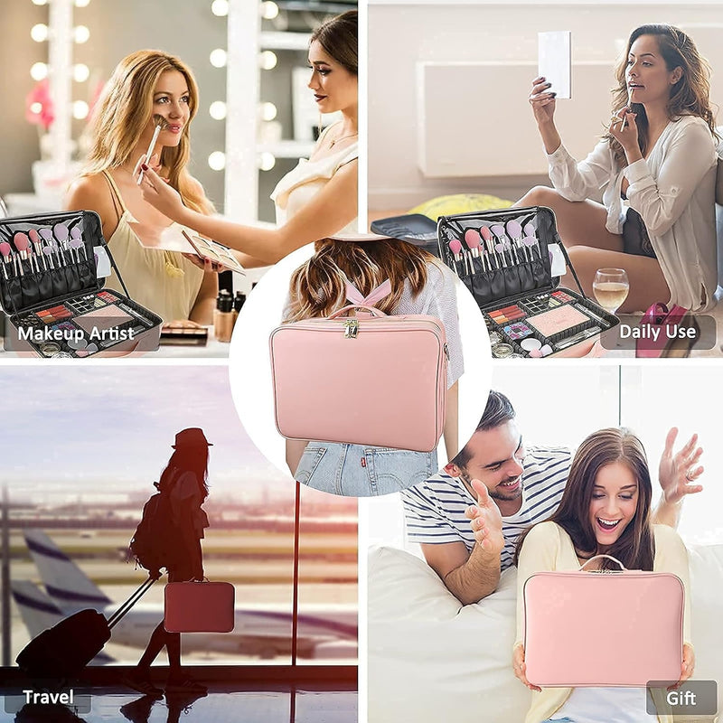 Portable Makeup Bag – Waterproof Travel Cosmetic Organiser Case