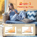 2-in-1 Electric Foot Warmer & Heating Pad – Ultra-Soft Cozy & Energy-Saving Heater