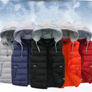 Unisex Winter Padded Body Warmer – Quilted Puffer Gilet with Removable Hood