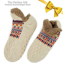 Unisex Knitted Floor Socks – Cozy Fleece Non-Slip Slipper Socks