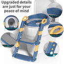 Children's Folding Toilet Training Seat with Ladder – Adjustable Step Stool for Boys & Girls