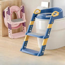 Children's Folding Toilet Training Seat with Ladder – Adjustable Step Stool for Boys & Girls