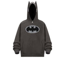 Kakazzy Batman Hoodie for Men – 3D Digital Print Zip-Up Hooded Sweatshirt