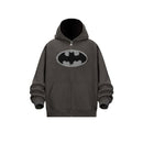 Kakazzy Batman Hoodie for Men – 3D Digital Print Zip-Up Hooded Sweatshirt