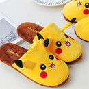 Pokémon Pikachu Plush Winter Slippers – Warm Non-Slip House Shoes for Women
