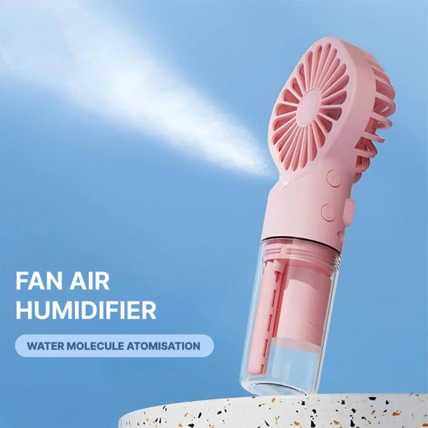 Portable Misting Handheld Fan – 4-Speed Cooling Fan with Water Tank for Indoor & Outdoor Use