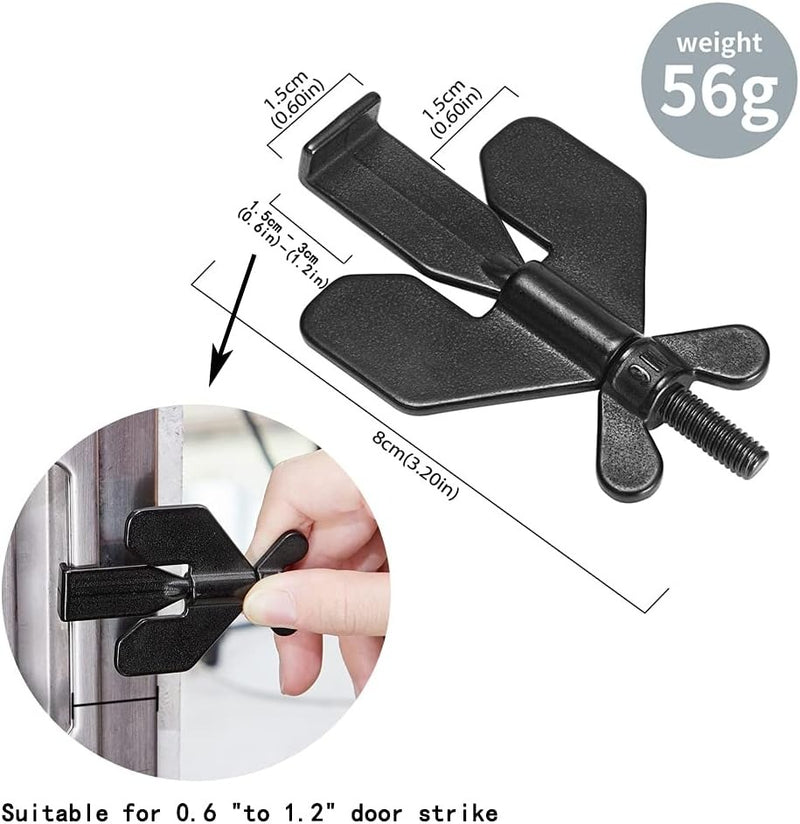 Portable Door Lock for Travel 2 Pieces – Heavy Duty Inside Door Latch for Home Hotel & Dorm