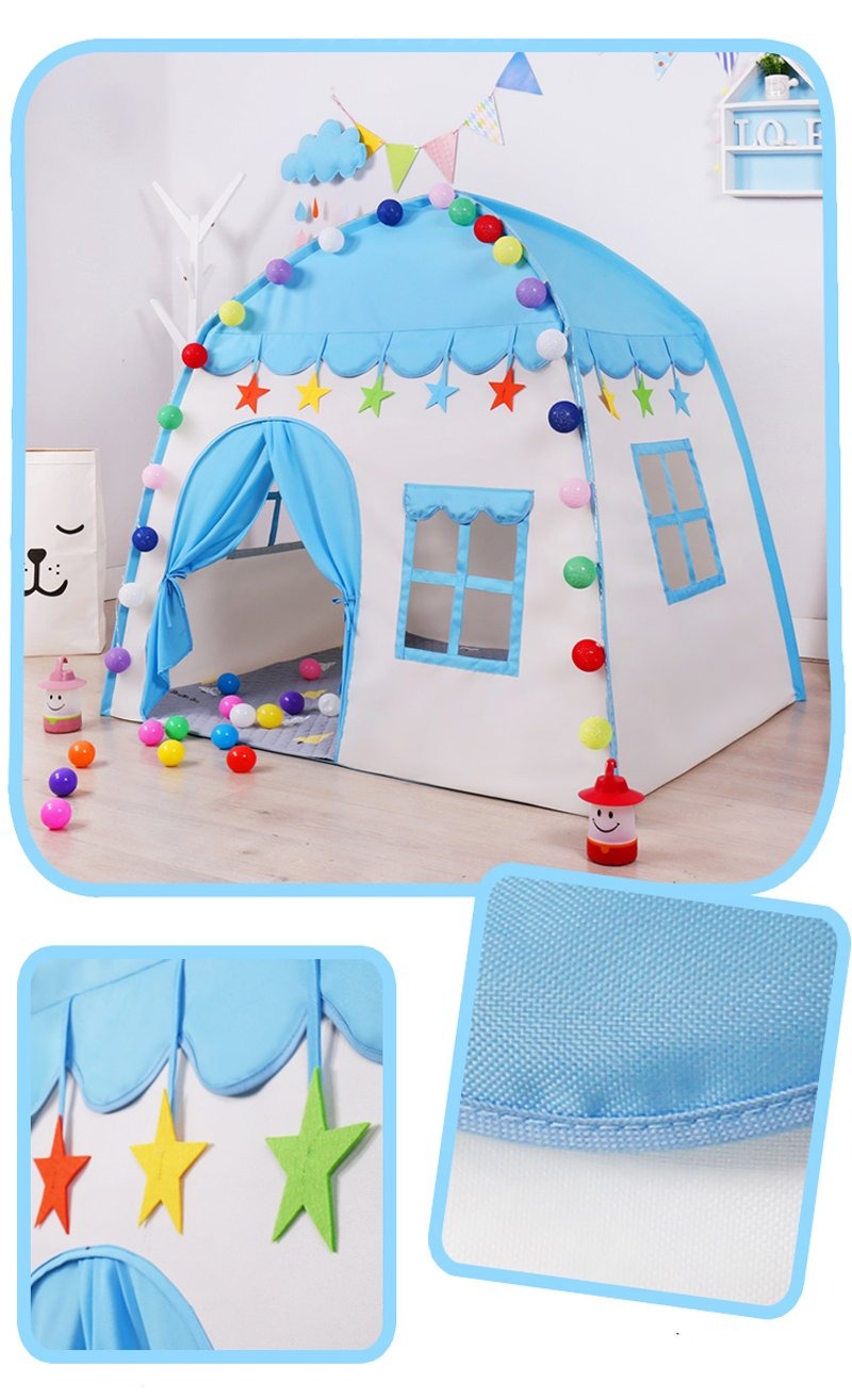 Foldable Castle Play Tent – Kids Indoor & Outdoor Large Playhouse