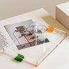 Rectangular Acrylic Coffee and Tea Tray Clear Designer & Modern Perfect for Decoration & Organization