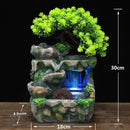 Indoor Water Fountain with LED Lights – Zen Tabletop Décor with Built-in Plant Holder