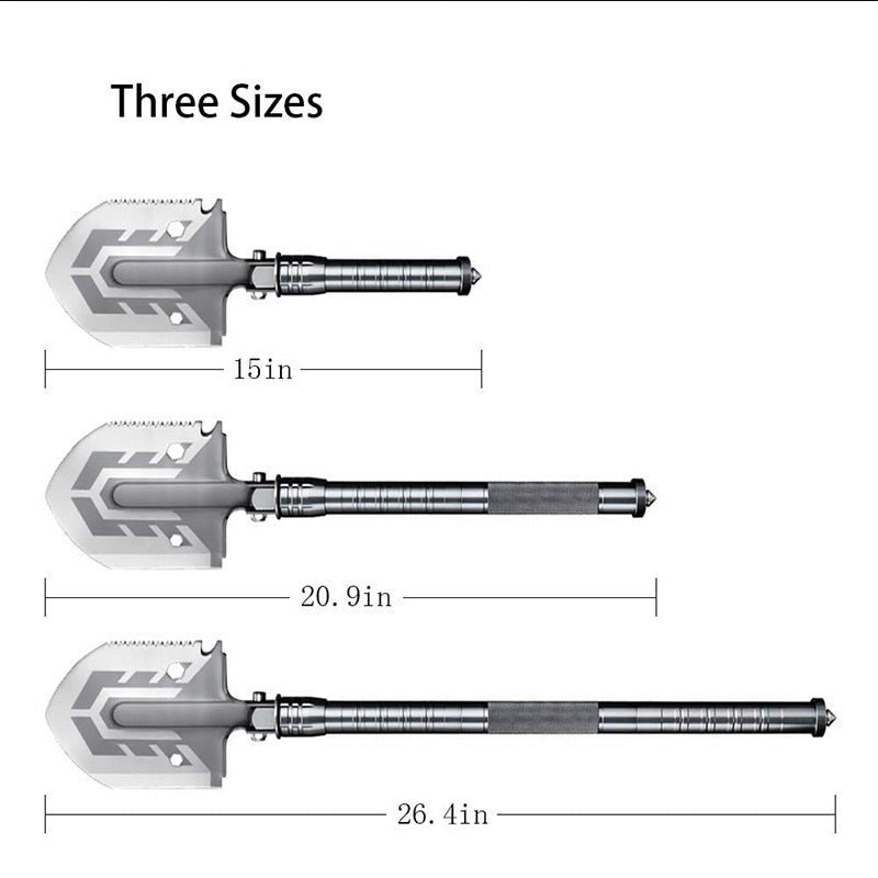 Multi-Functional Folding Shovel – Portable Military-Grade Outdoor Spade