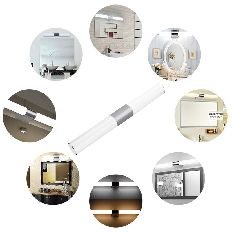 Modern LED Bathroom Light – Waterproof Contemporary Cylinder Vanity Light 12 Watts