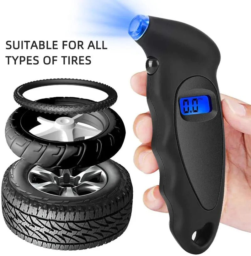High-Precision Digital Tyre Pressure Gauge with LCD Display