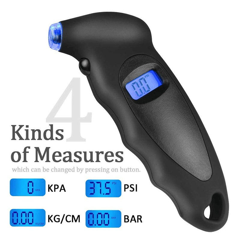 High-Precision Digital Tyre Pressure Gauge with LCD Display