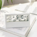 LED Transparent Alarm Clock – Luminous Display with Weather Temp & Humidity Functions