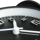 Rechargeable 4 Inch Twin Bell Analog Alarm Clock – Easy Set Luminous Stereoscopic Dial