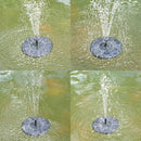 Solar Bird Bath with Fountain – 4 Nozzles Outdoor Garden Feature