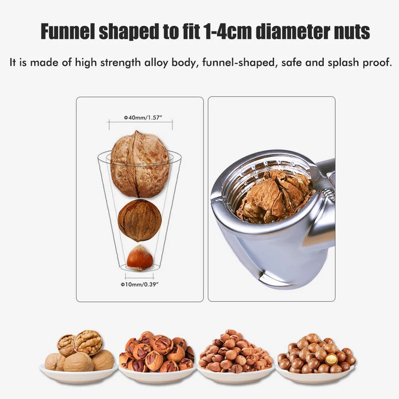 Nutcracker Kitchen Tool – Non-Slip Multifunction Chestnut & Pecan Cracker