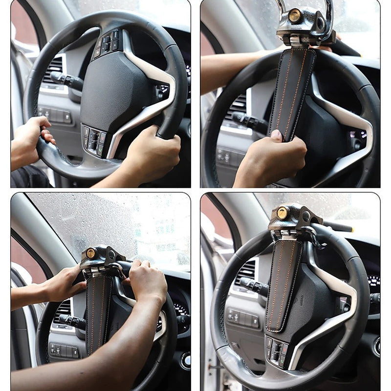 High-Visibility Steering Wheel Lock – Universal Fit Easy to Use