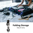 Camera Tripod Stand with Phone Holder & Bluetooth Remote – 4 Height Setting Compatible with IOS and Android