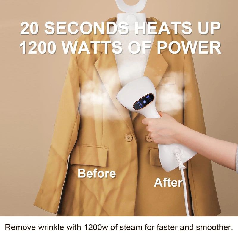 Handheld Clothes Steamer – 3 Steam Modes 320ml Tank 1200W