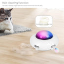 Smart Electric UFO Cat Toy – Interactive Automatic Feather & Spring Turntable Toy