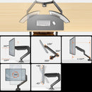 Adjustable Monitor Arm Mount – Single Screen Holder for 17–32" PC Monitors with Clamp