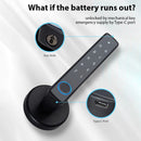 Smart Fingerprint Door Lock Handle – Tuya App Bluetooth & Password Access
