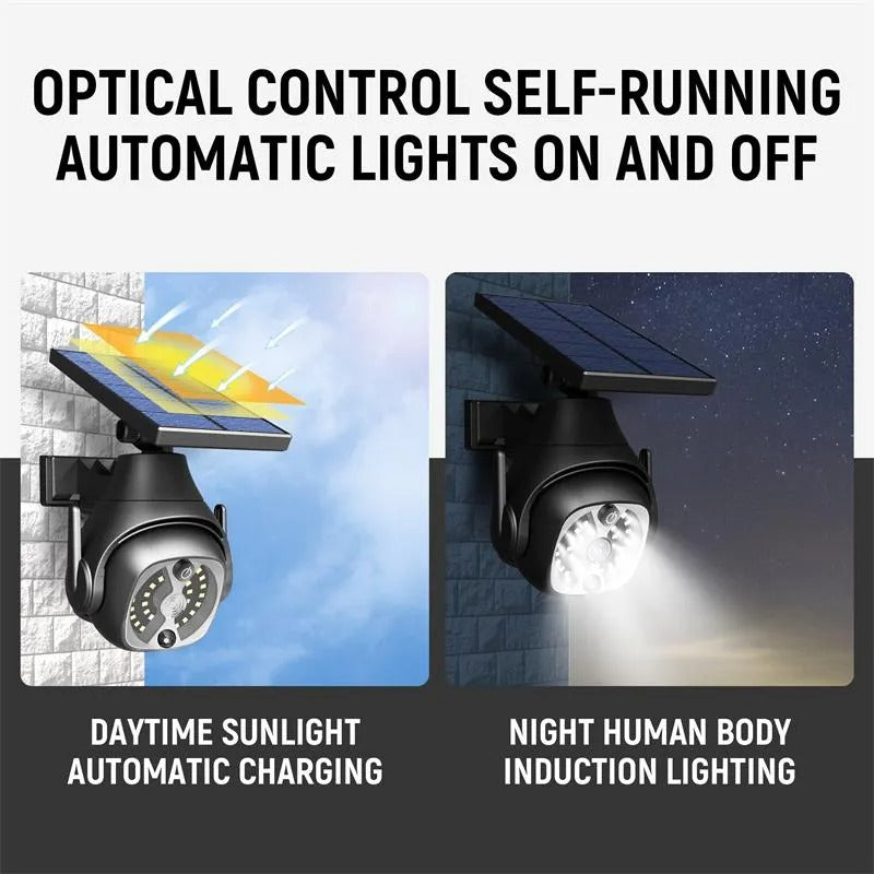 Solar Security Light with Dummy Camera – Motion Sensor Waterproof Outdoor Safety Light