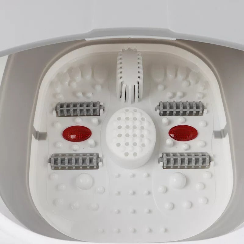 Foldable Foot Spa Bath Massager – Heated with Bubbles Vibration & Shiatsu Rollers