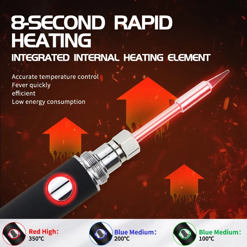 Cordless Soldering Iron Pen – USB Rechargeable Electric Welding Tool