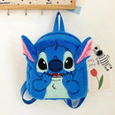 Stitch 3D Plush Toddler Backpack – Cute Mini Furry Cartoon Bag for Kids