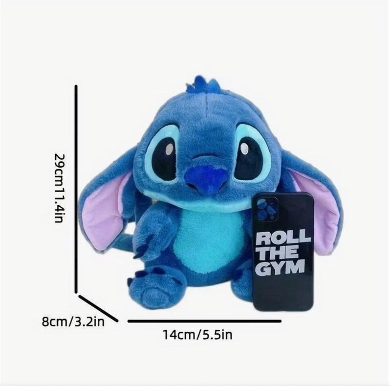 Stitch Plush Mini Backpack for Kids – Soft Lightweight Double-Strap Bag