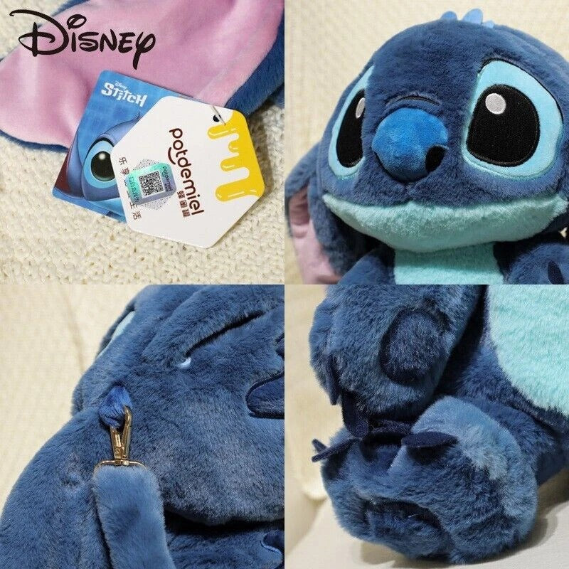 Stitch Plush Mini Backpack for Kids – Soft Lightweight Double-Strap Bag