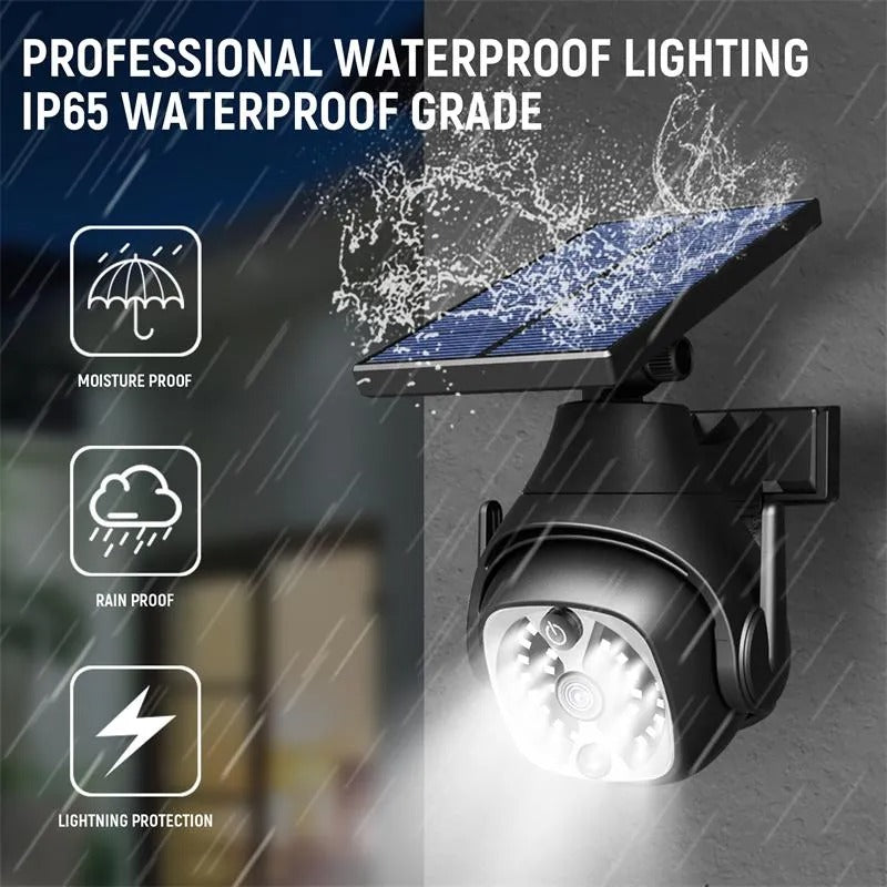 Solar Security Light with Dummy Camera – Motion Sensor Waterproof Outdoor Safety Light