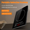 Touch Control Induction Hob Cooktop – 2200W Portable Electric Burner 110V–220V