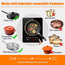 Touch Control Induction Hob Cooktop – 2200W Portable Electric Burner 110V–220V