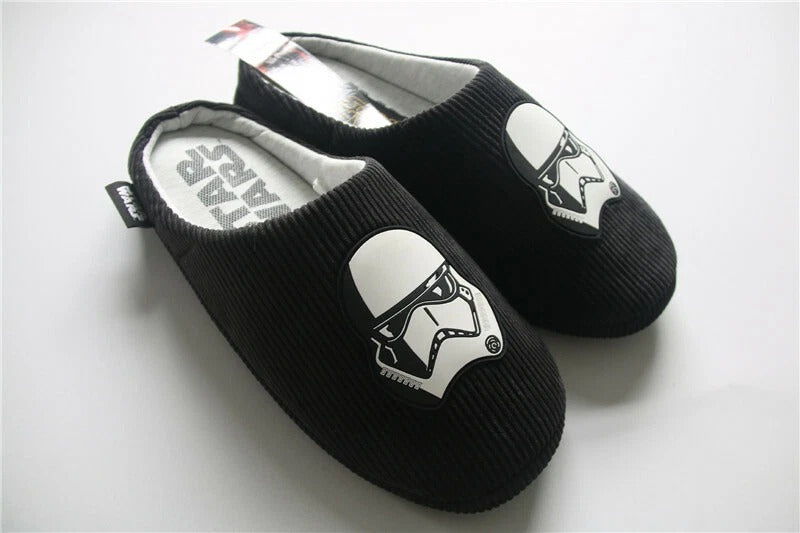 Star Wars Stormtrooper Slippers – Dark Side Cotton Non-Slip Winter House Shoes