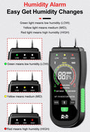 Digital Wood Moisture Meter – Portable 2-Pin Detector for Wood Walls & Drywall